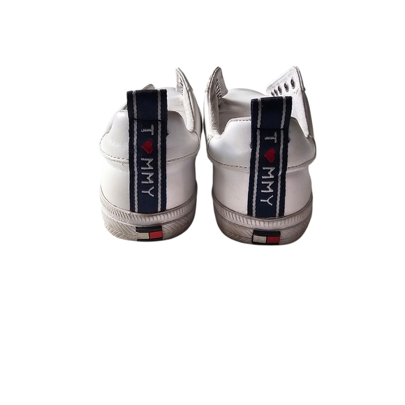 Tommy Hilfiger White Sneakers Low-Top Casual - Picture 2 of 11